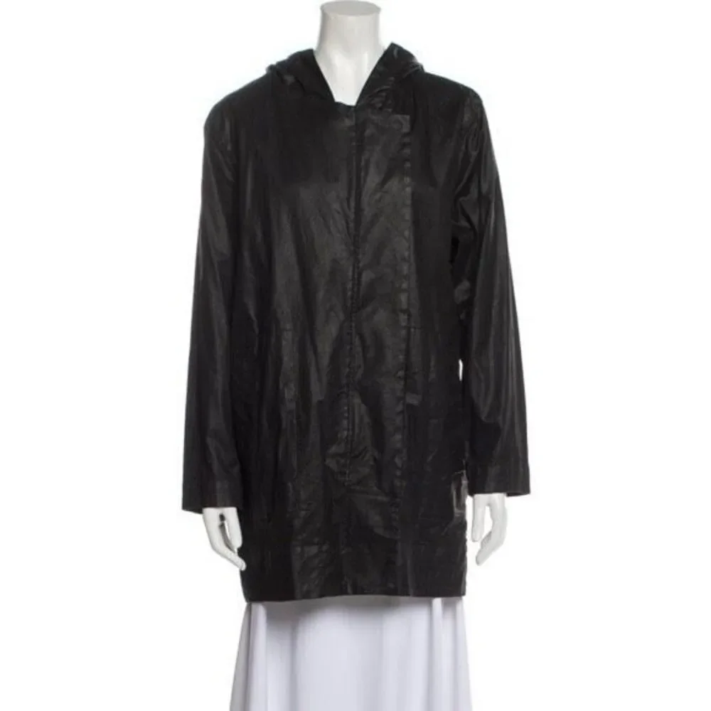 Helmut Lang Waxed Parka Trench Coat Size M